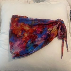 ‘Vashtie’ mesh wrap skirt